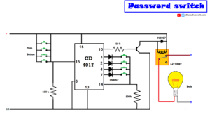 password swich system circuit diagram