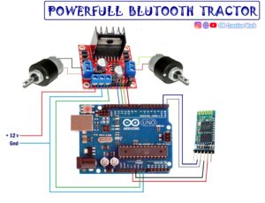 powerfull Bluetoorh Tractor Circuit diagram