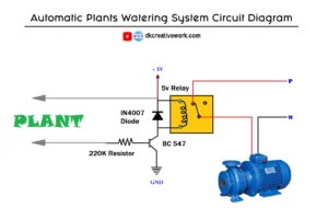 plant watering system circuit diagram