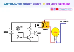 Automatic night light on off circuit diagram