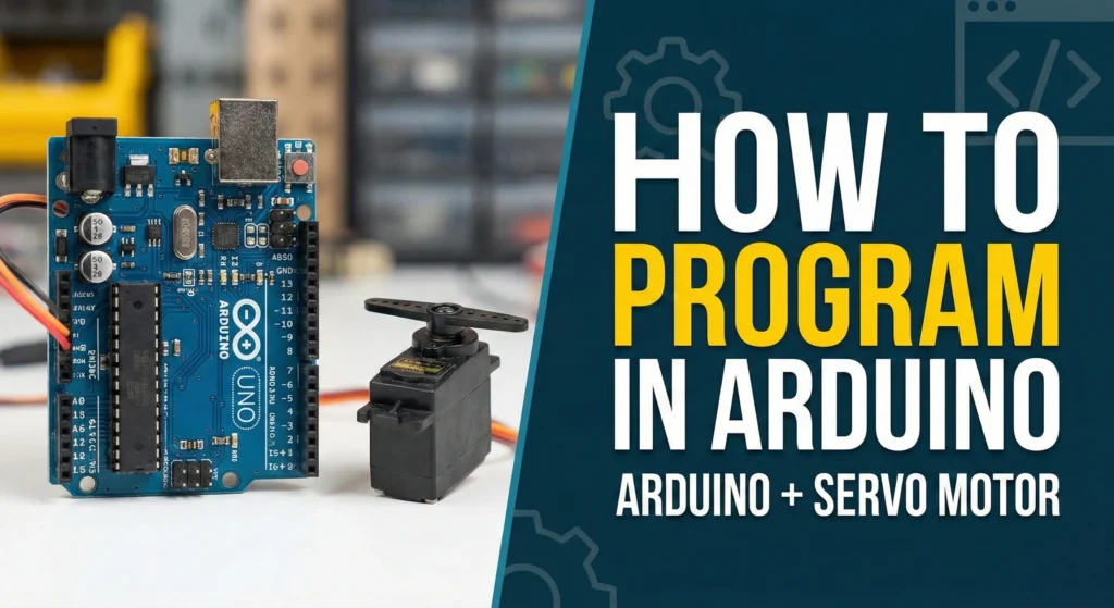 how to program in arduino and servo